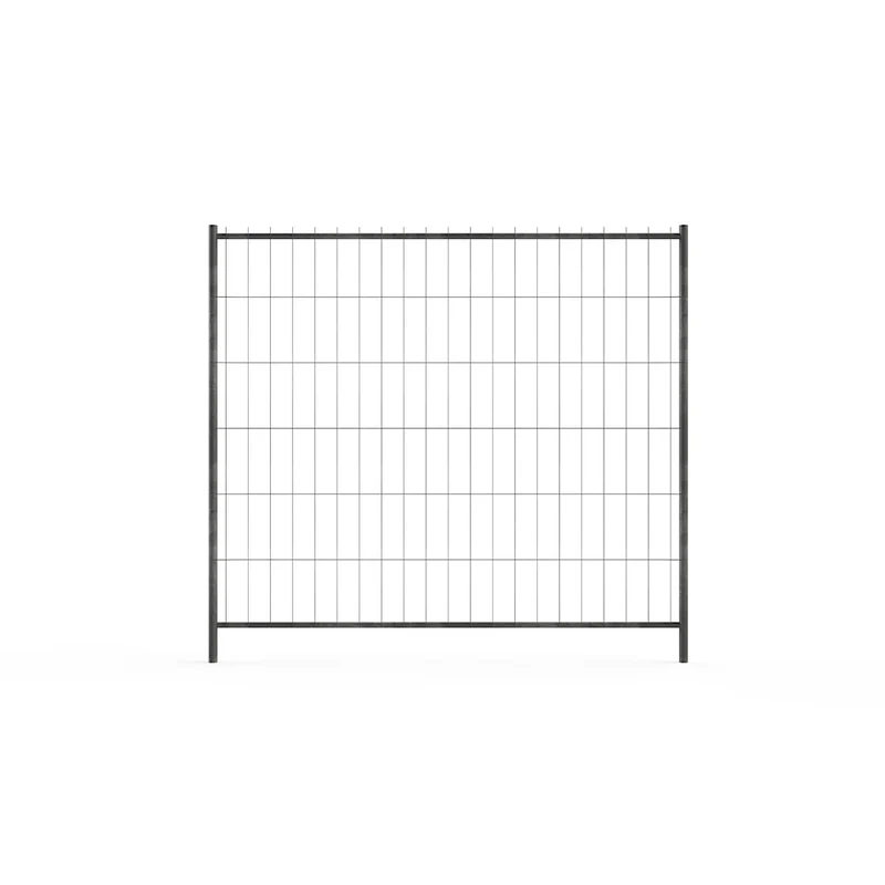 Bauzaun Klassisch, 2200x2000 - Draht ø 3,0/2,5 - Masschung 100x300 - Rohr 40/27, mit Überstand, ohne Haken/Ösen