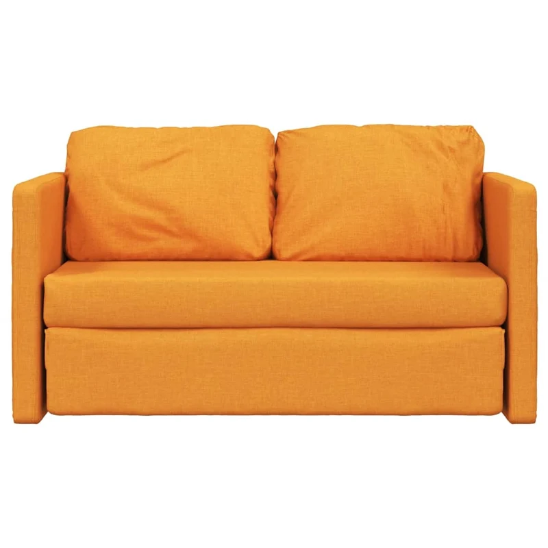 vidaXL – 2-in-1-Bodensofa mit Schlaffunktion, 112 × 174 × 55 cm, Dunkelgelb
