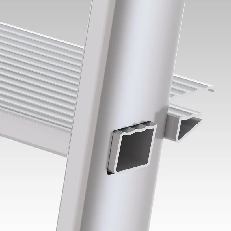 Colombo LIBELLULA - Trittleiter, Trittleiter 7 stufen, Trittleiter Klappbar, Höhe 152 cm, Max, Belastbar 150 kg, Aluminium, Hergestellt in Italien