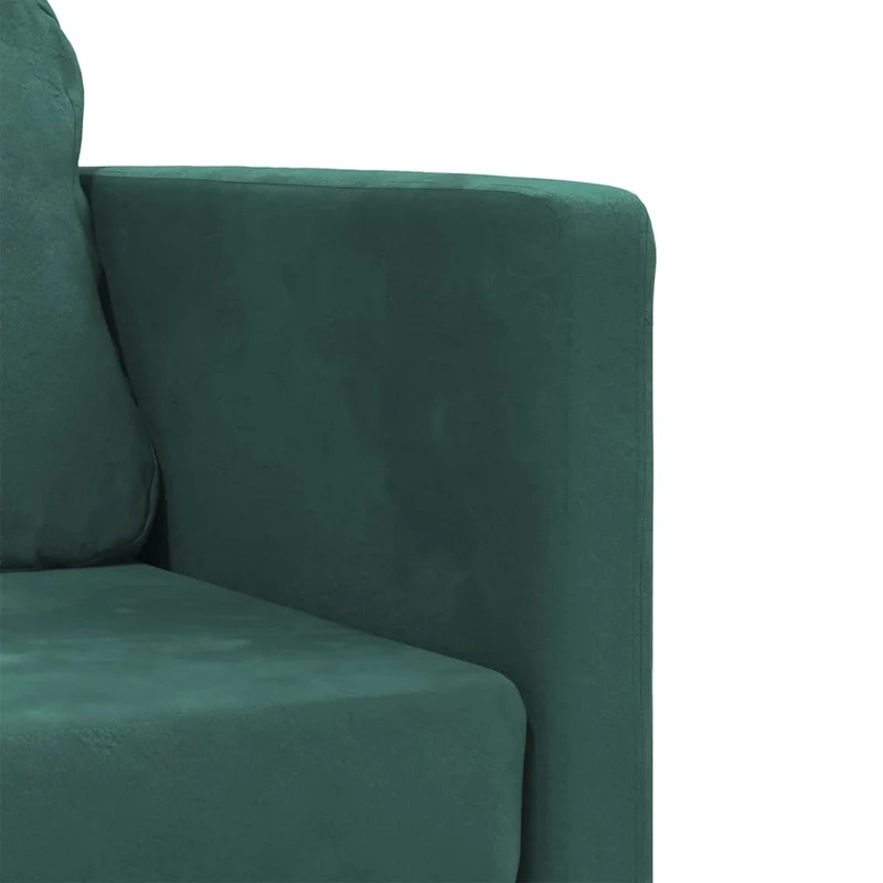 vidaXL - Bodensofa, Bodencouch, Bodensofa mit Schlaffunktion, 122x70x55 cm (122x204x55 cm), Tragfähigkeit (pro Sitz) 110 kg, Samt, Dunkelgrün
