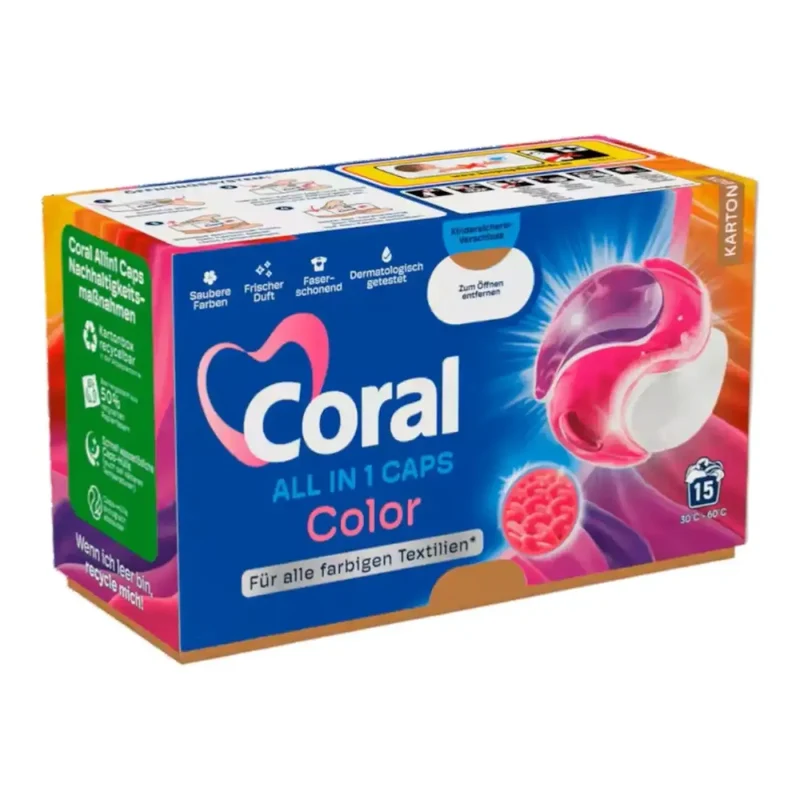 CORAL Waschmittel Color All in1 Caps 15WL