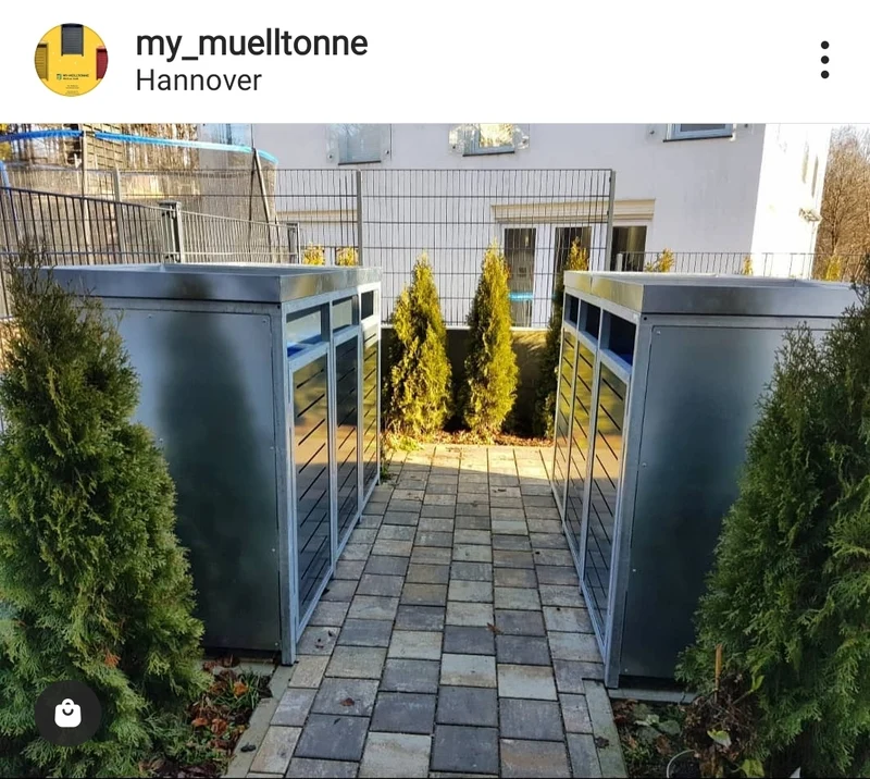 Pflanzwanne Zink alle Modelle (Mülltonnenbox nicht enthalten)