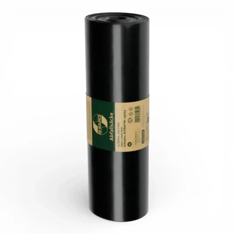 DEISS RE:SOURCE Müllsäcke Schwarz 120 Liter 25023