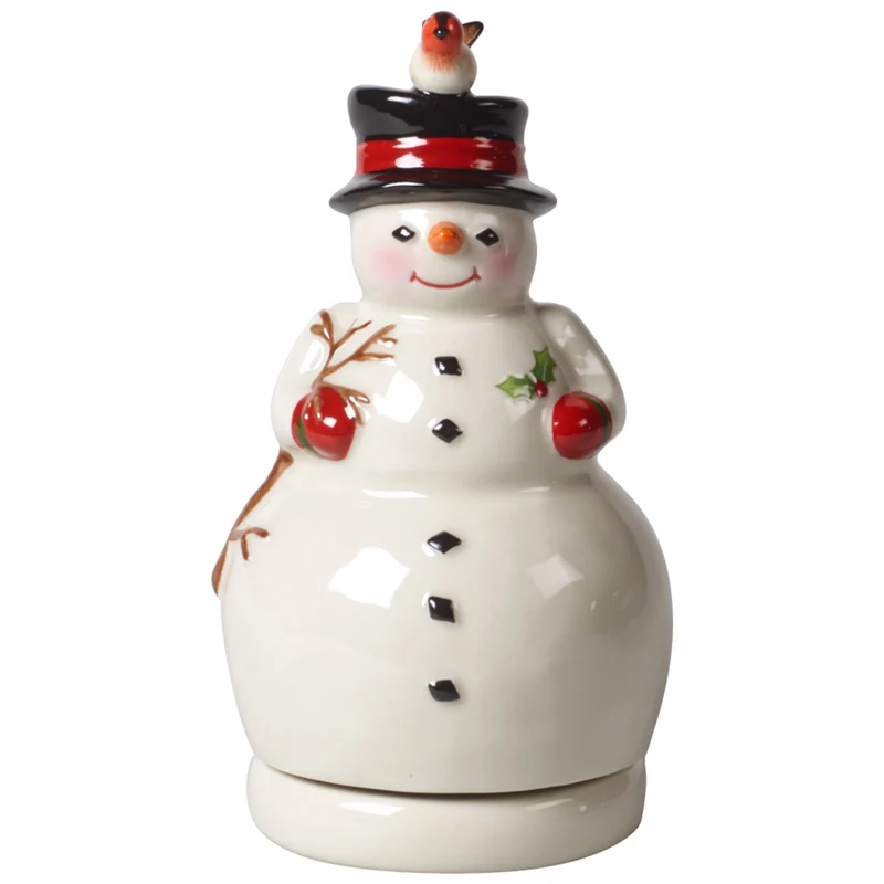 Schneemann, drehend 8x8x15cm