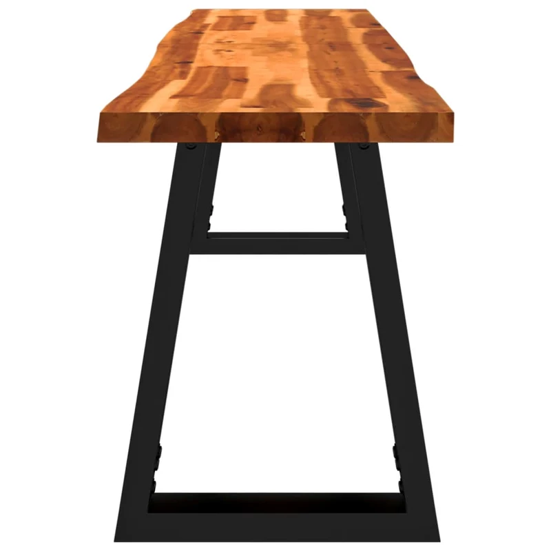 vidaXL - Sitzbank, Bank Baumkante, Bank zum Sitzen, 160 × 35 × 45 cm, Massivholz Akazie