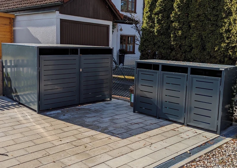 Fahrradbox für 4 Fahrräder, E-Bike, Allzweckbox