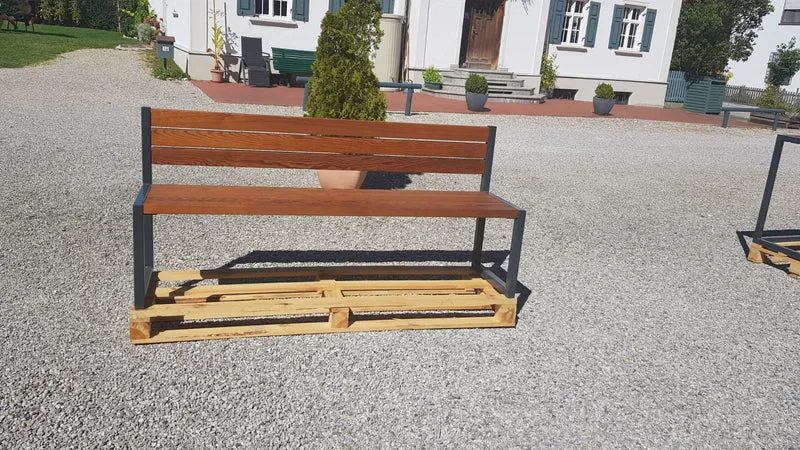 Designer Gartenset (Bänke mit Lehne)