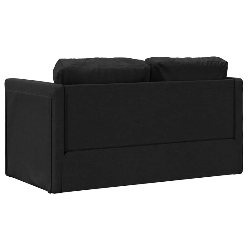 vidaXL - Bodensofa, Boden Sofa, Bodencouch, Bodensofa mit Schlaffunktion, 112x60x55cm(112x174x55cm), Tragfähigkeit pro Sitz 110 kg, Stoff, Schwarz