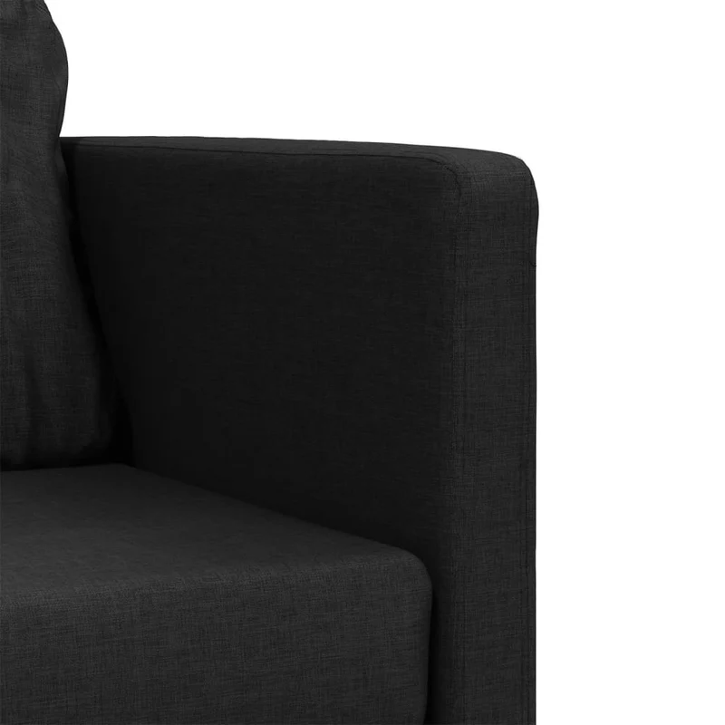 vidaXL - Bodensofa, Boden Sofa, Bodencouch, Bodensofa mit Schlaffunktion, 112x60x55cm(112x174x55cm), Tragfähigkeit pro Sitz 110 kg, Stoff, Schwarz