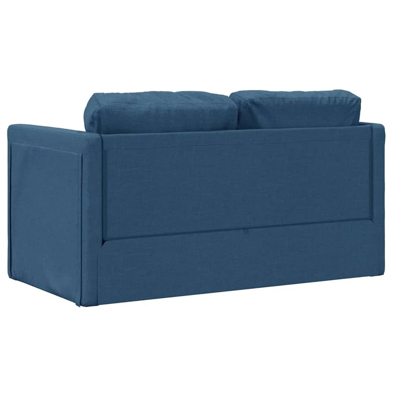 vidaXL - Bodensofa, Bodencouch, Bodensofa mit Schlaffunktion, 112 x60x55cm (112x174x55cm), Tragfähigkeit (pro Sitz) 110 kg, Stoff, Blau