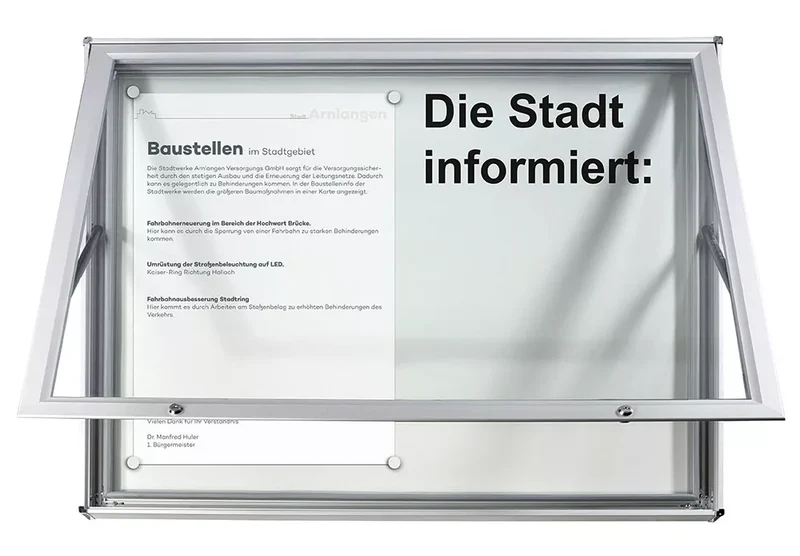 Schaukasten Modell A beleuchtet, 18 x A4