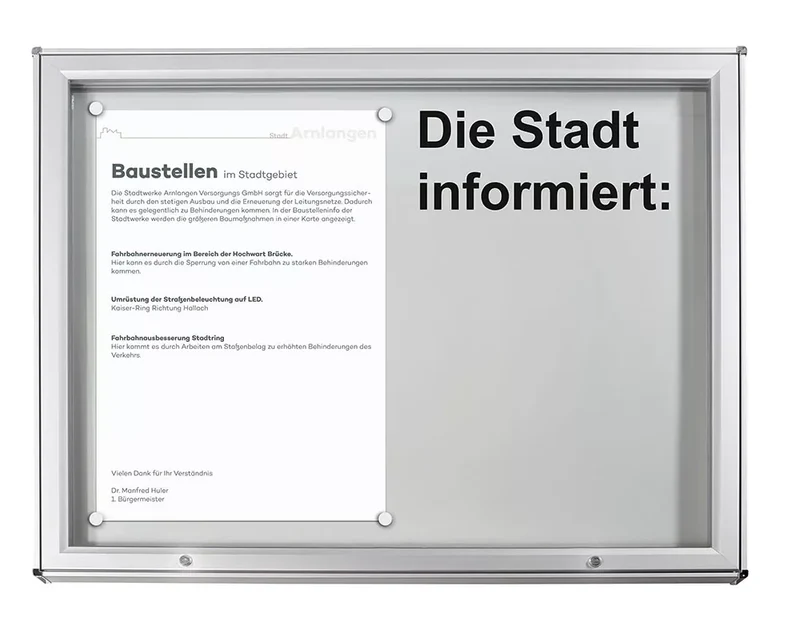 Schaukasten Modell A, 18 x A4