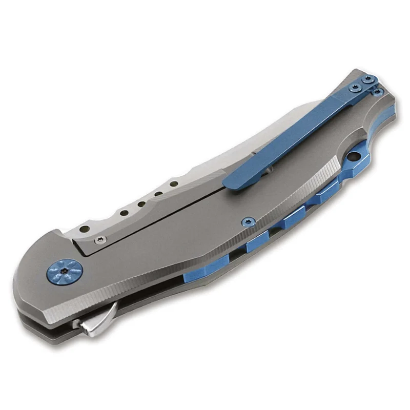 Maserin ENERGY - Elegantes Klappmesser aus Titan, Knife Collaboration of the Year-Preis auf der Blade Show 2021 gewonnen hat, Klappmesser, D2, Titan