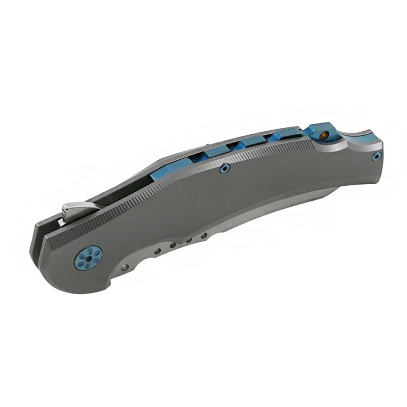 Maserin ENERGY - Elegantes Klappmesser aus Titan, Knife Collaboration of the Year-Preis auf der Blade Show 2021 gewonnen hat, Klappmesser, D2, Titan