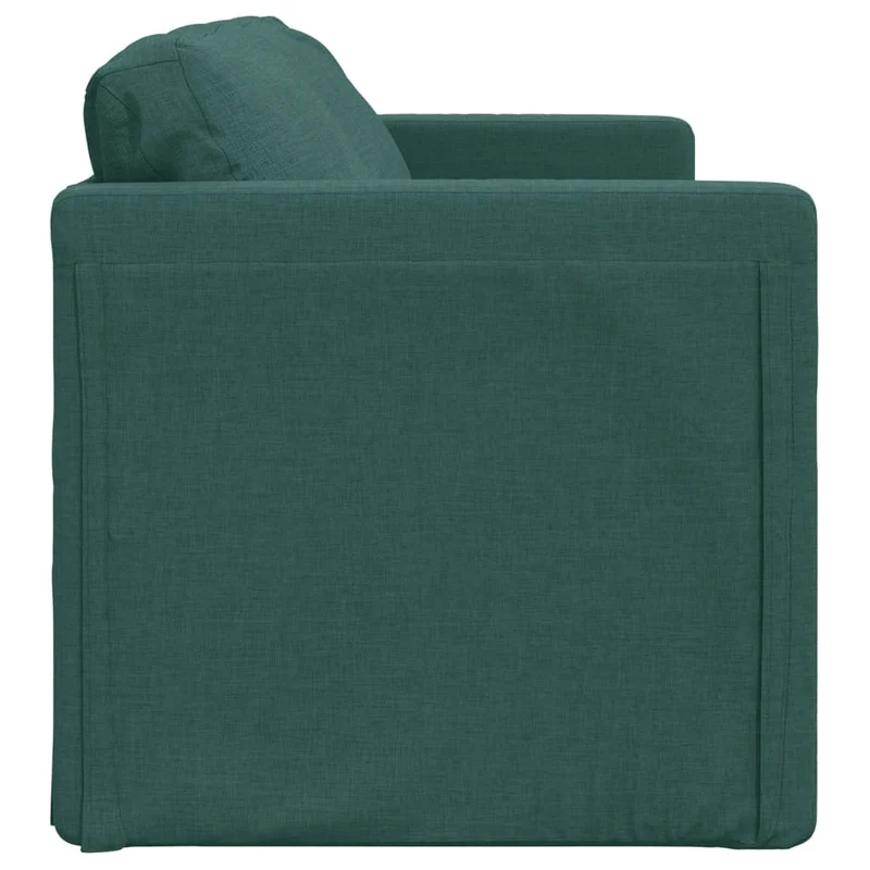 vidaXL - Bodensofa, Bodencouch, Bodensofa mit Schlaffunktion, 112 x60x55cm (112x174x55cm), Tragfähigkeit (pro Sitz) 110 kg, Stoff, Dunkelgrün