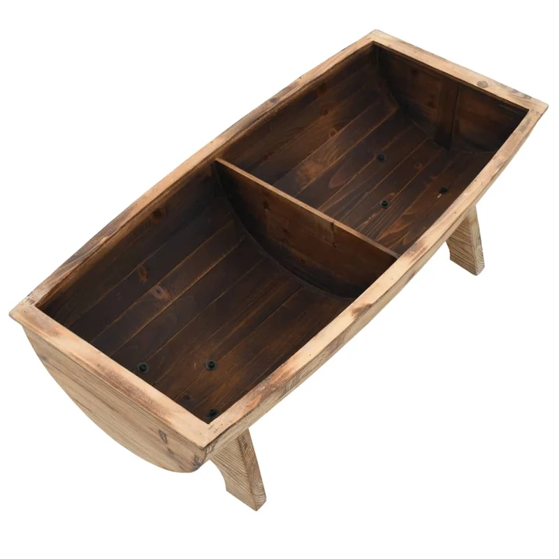 vidaXL - Sitzbank, Aufbewahrungsbank Massivholz und Stoff, Bank zum Sitzen, 103 x 51 x 44 cm, Cremefarben und Braun