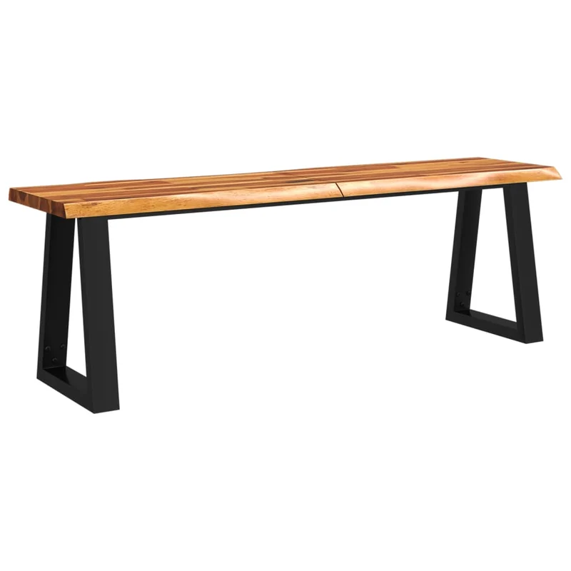 vidaXL - Sitzbank, Bank Baumkante, 140 x 35 x 45 cm, Massivholz Akazie