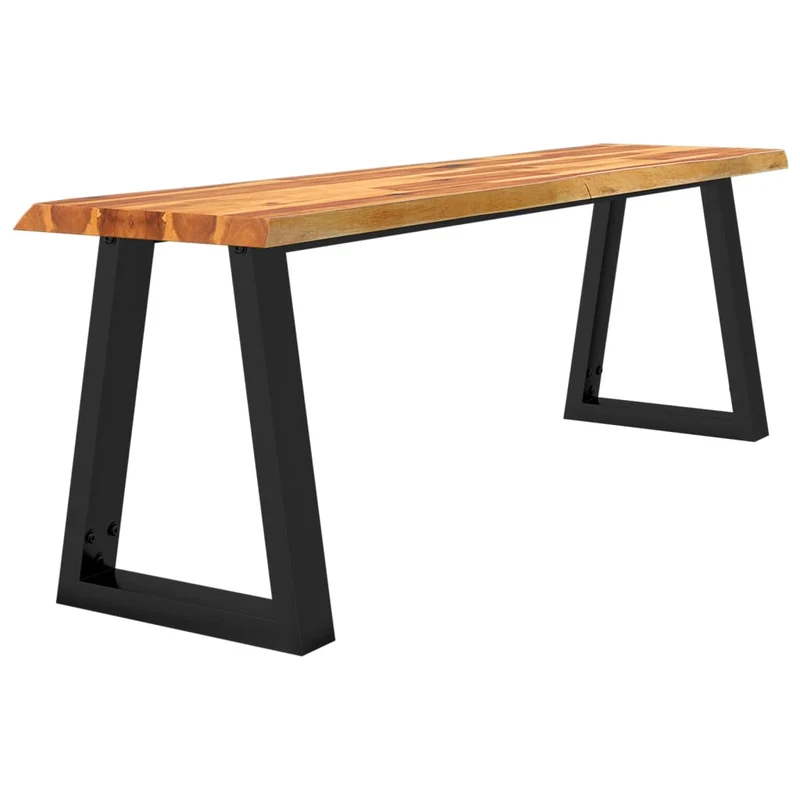 vidaXL - Sitzbank, Bank Baumkante, 140 x 35 x 45 cm, Massivholz Akazie