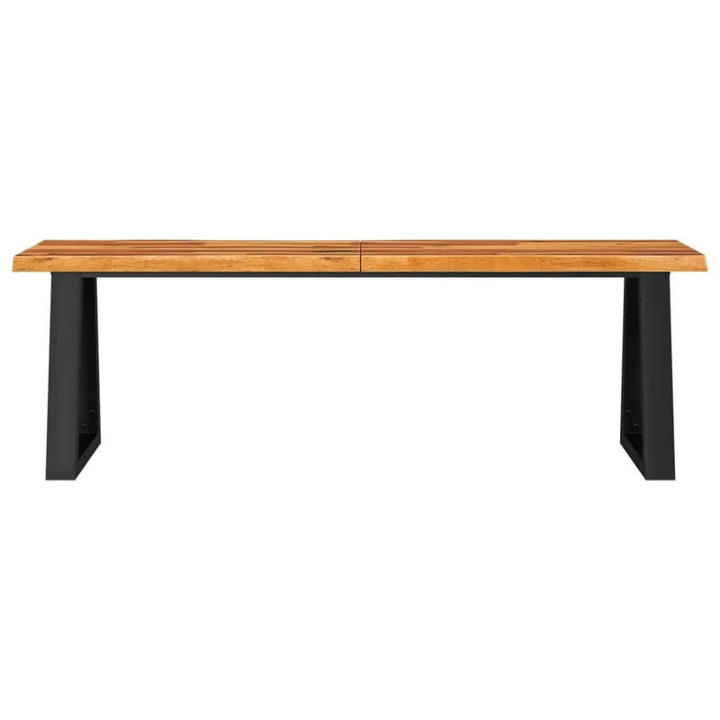vidaXL - Sitzbank, Bank Baumkante, 140 x 35 x 45 cm, Massivholz Akazie