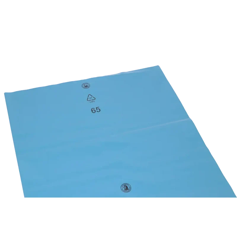 DEISS Standard Müllsäcke 240 Liter LDPE Blau Typ 100 100 Stück 90154
