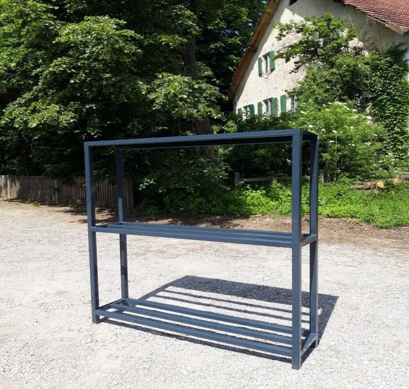 Holzunterstand ohne Rückblech