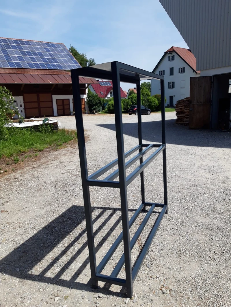 Holzunterstand ohne Rückblech