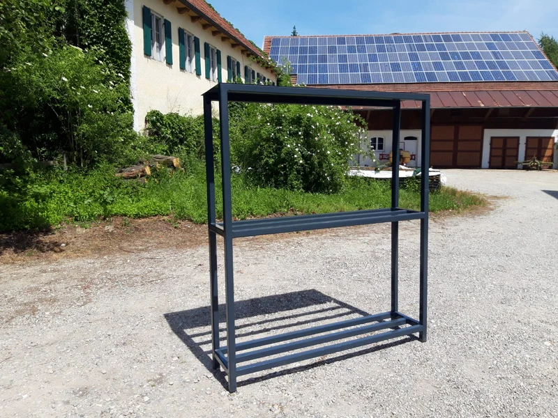 Holzunterstand ohne Rückblech