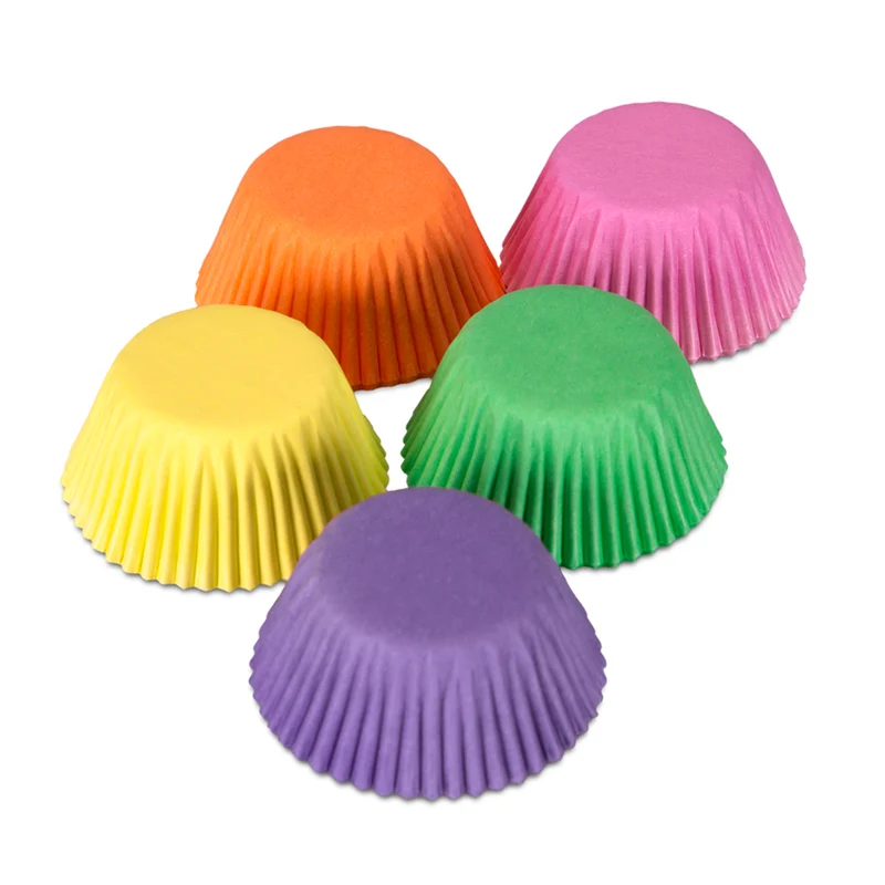 Papier-Backförmchen Bunt ø 3/4 cm / H 2 cm 100 Stück Mini Bunt Papier