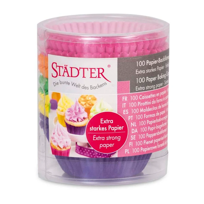 Papier-Backförmchen Bunt ø 3/4 cm / H 2 cm 100 Stück Mini Bunt Papier