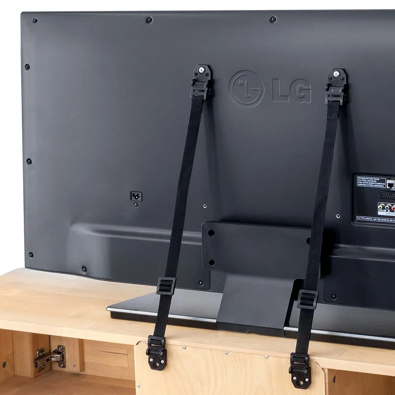 Tatkraft Protect – TV Möbel-Kippsicherung für Kinder, 4 Gurte, Länge bis 70,4 cm.