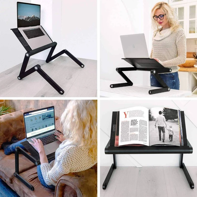 WonderWorker Nobel - Laptoptisch, Betttisch, Laptoptisch Höhenverstellbar, Laptopständer Höhenverstellbar, Laptoptisch Bett, Laptoptisch Sofa