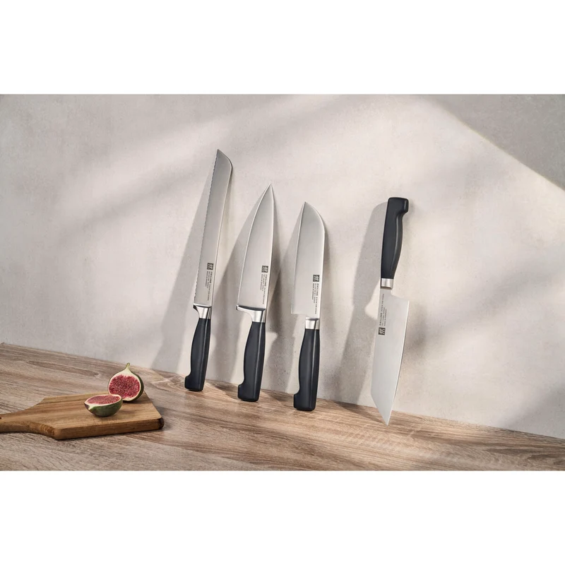 VIER STERNE Santokumesser 16 cm, Glattschliff