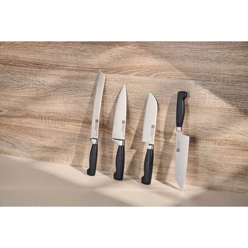 VIER STERNE Santokumesser 16 cm, Glattschliff