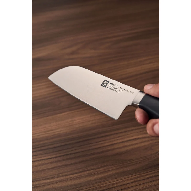 VIER STERNE Santokumesser 16 cm, Glattschliff