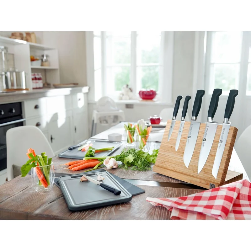 VIER STERNE Santokumesser 16 cm, Glattschliff