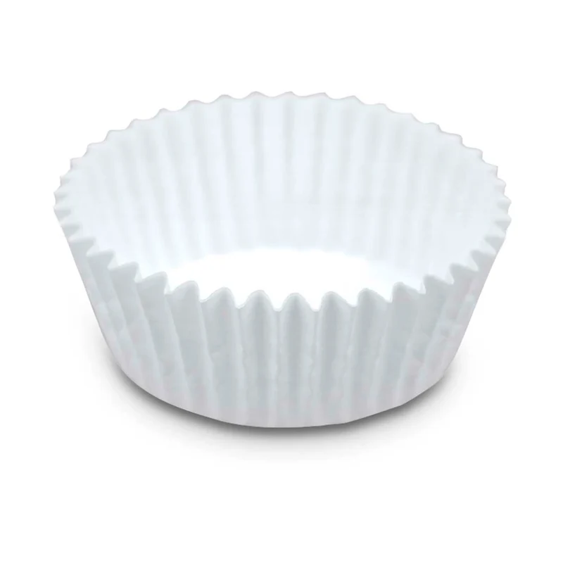 Papier-Backförmchen Weiß ø 5/7 cm / H 3 cm 200 Stück Maxi Weiss Papier