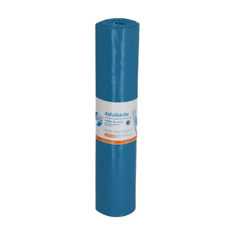 DEISS Premium Plus Müllsäcke 120 Liter Typ 60 Blau 10213
