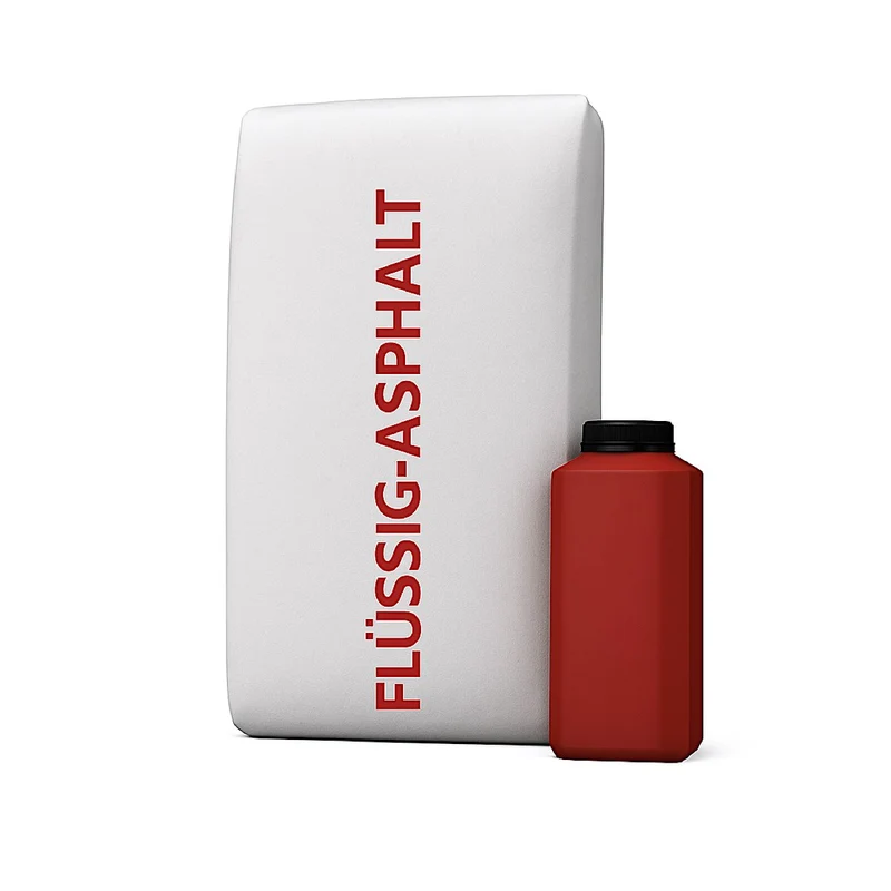 2-Komponenten Flüssiges Kaltasphalt, Körnung 0/3 - 16 kg + 1 Flasche Emulsion