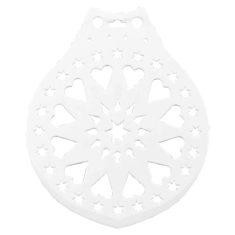 Kuchenheber & Verzierschablone ø 28 cm Weiss Kunststoff