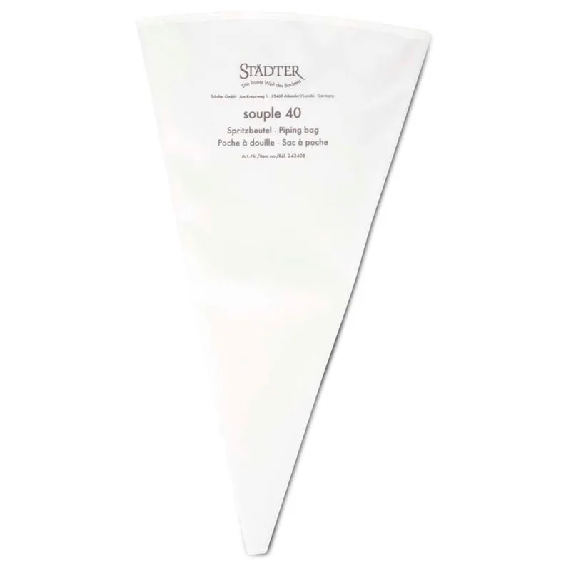 Profi-Spritzbeutel 40 cm 40 souple Weiss Nylongewebe