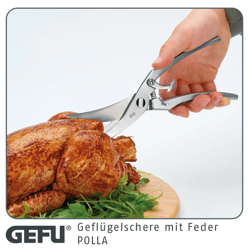Geflügelschere mit Feder POLLA