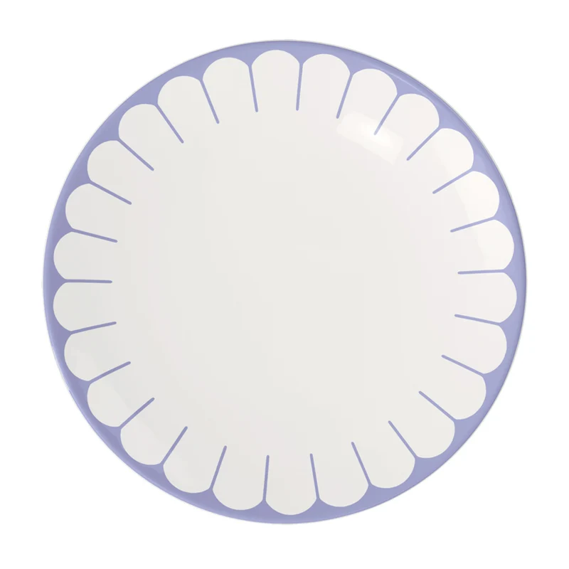 Speiseteller Fleur, Blau 26,6cm