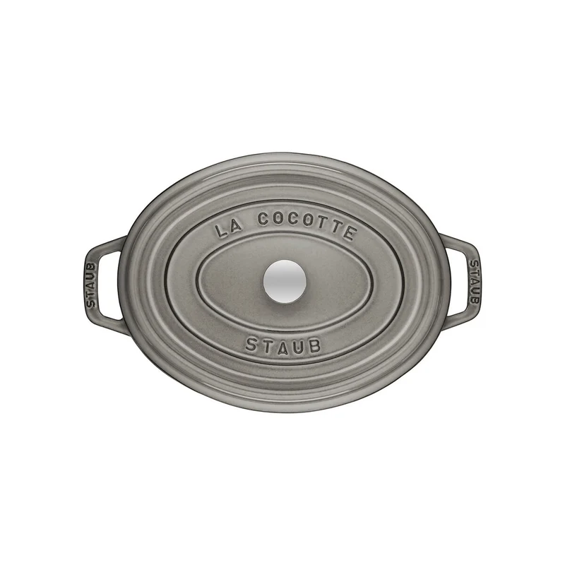 La Cocotte Cocotte 33 cm, oval, Graphit-Grau, Gusseisen