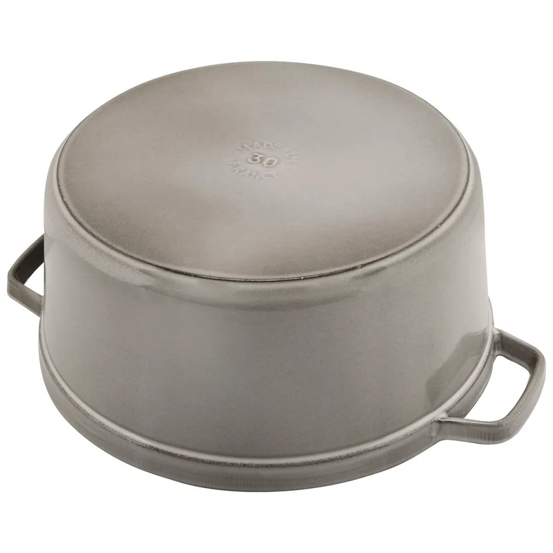 La Cocotte Cocotte 24 cm, rund, Graphit-Grau, Gusseisen