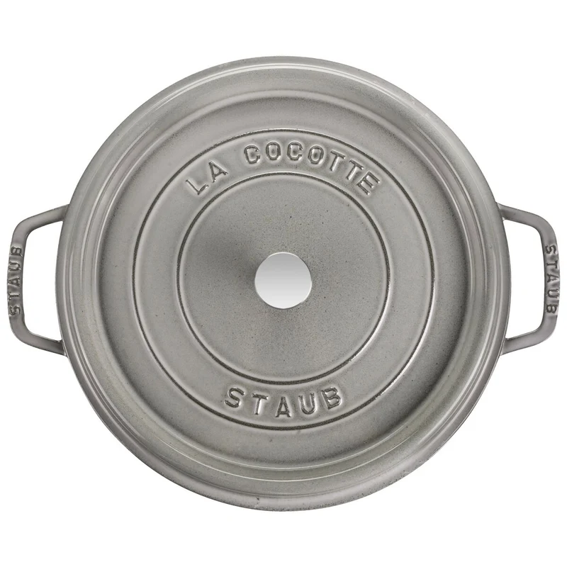 La Cocotte Cocotte 24 cm, rund, Graphit-Grau, Gusseisen