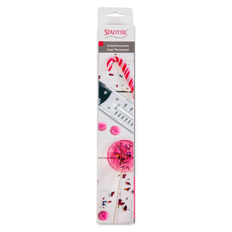 Zucker-Thermometer 31,5 cm Edelstahl-mit-Technik