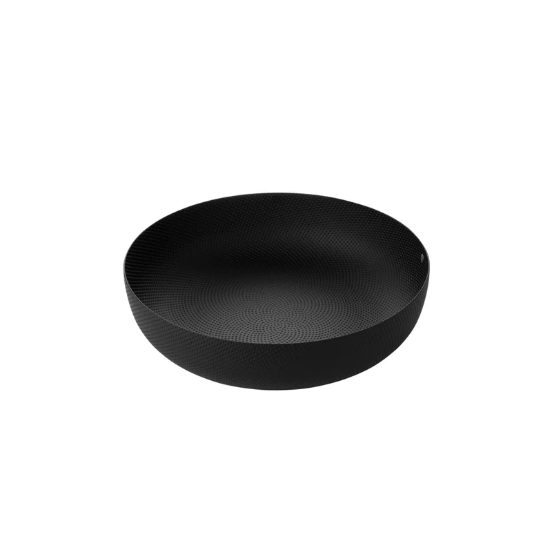 Schale 29cm Texture Schwarz Rund