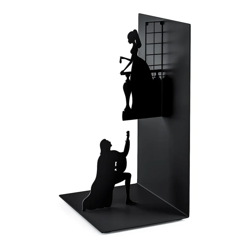 Buchstütze Romeo & Juliet Schwarz