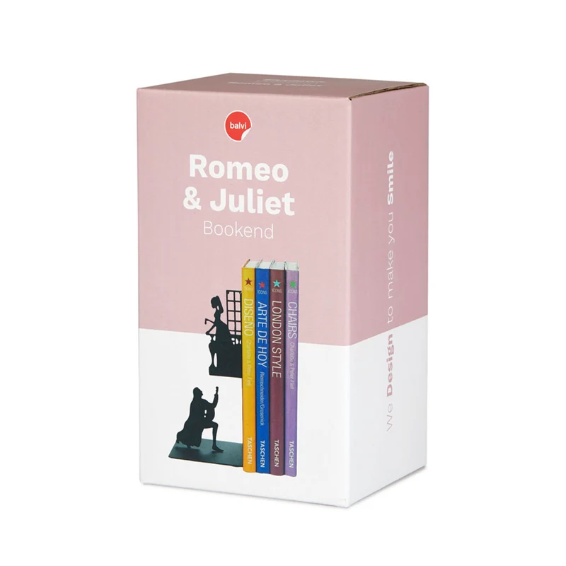 Buchstütze Romeo & Juliet Schwarz