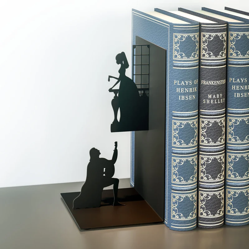 Buchstütze Romeo & Juliet Schwarz